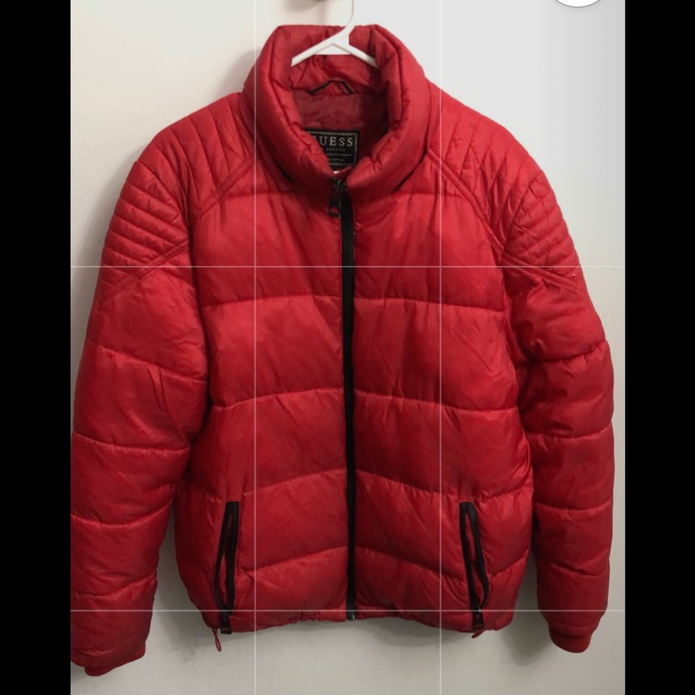 Red guess jacket